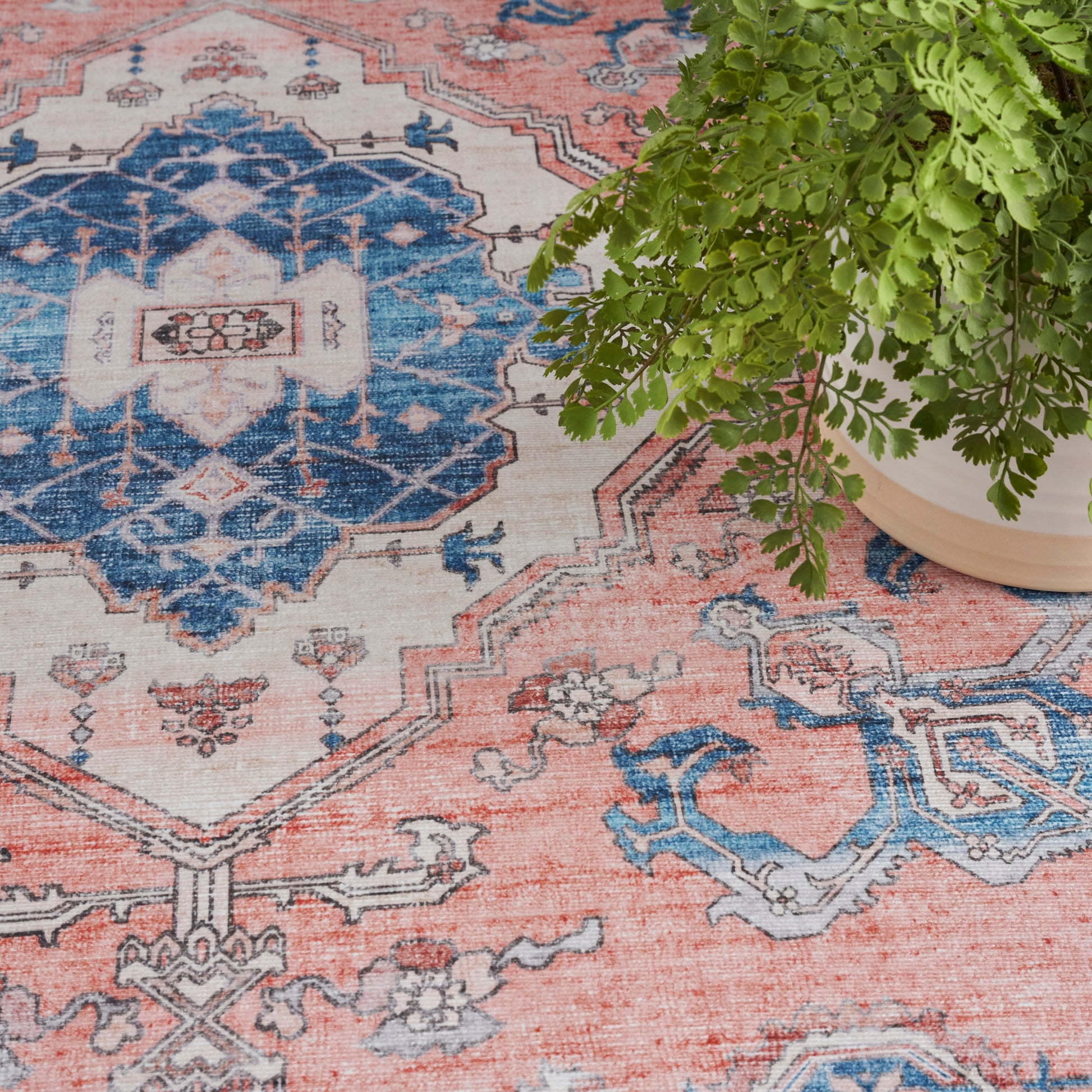Nourison Home Fulton  Coral  Traditional