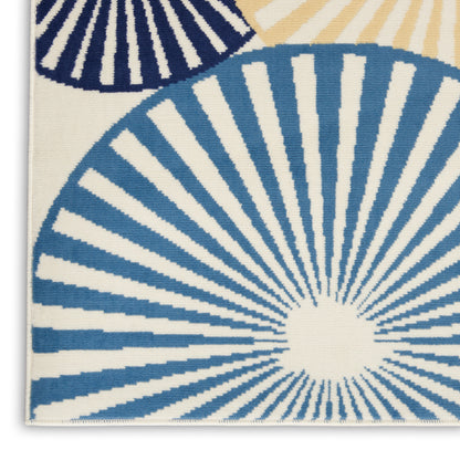 Nourison Home Grafix  White  Contemporary
