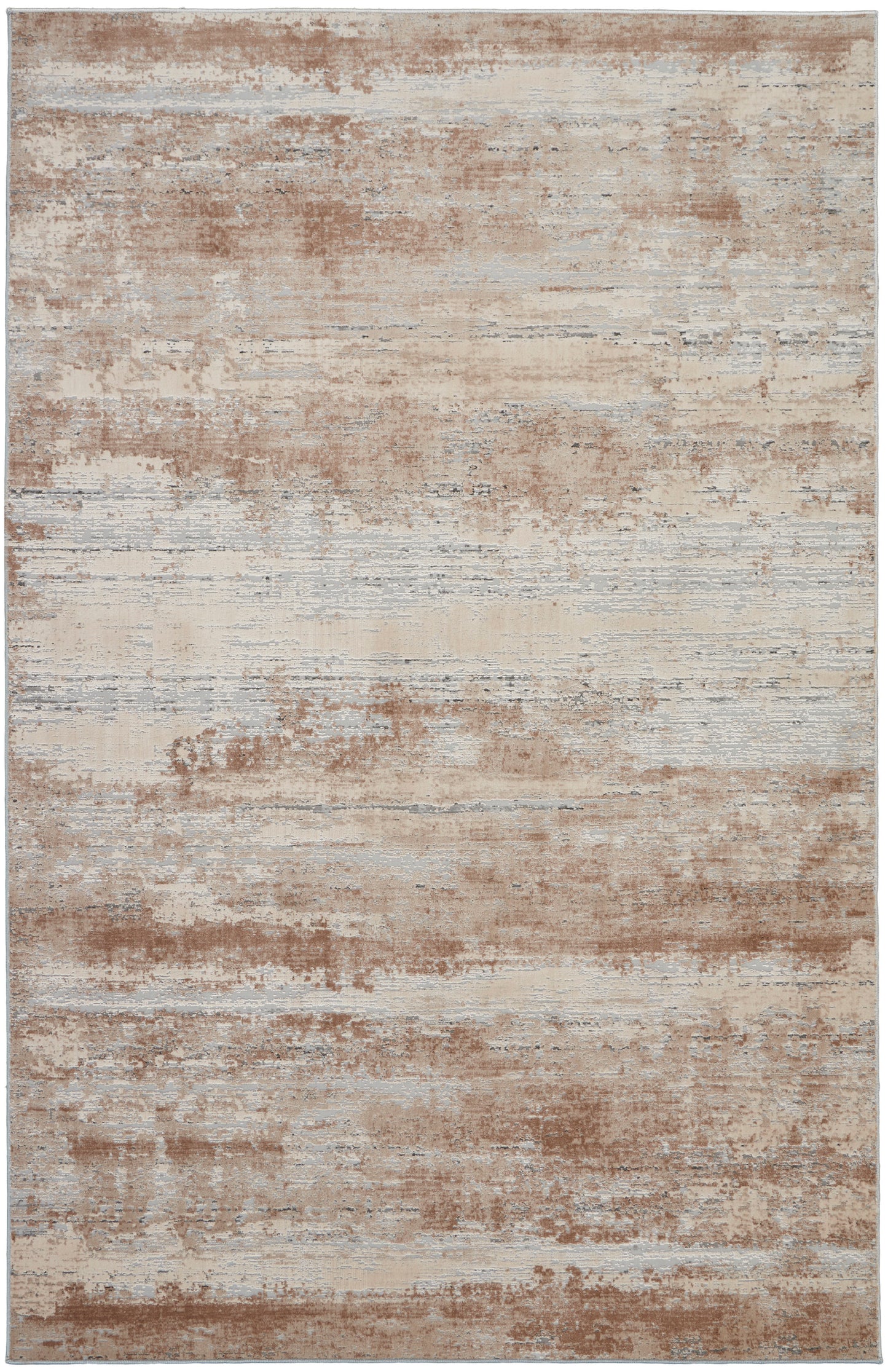 Nourison Home Rustic Textures RUS03 Beige Contemporary Power-loomed Rugs