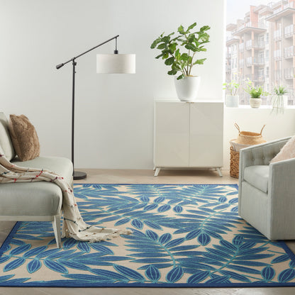 Nourison Home Aloha  Navy  Contemporary