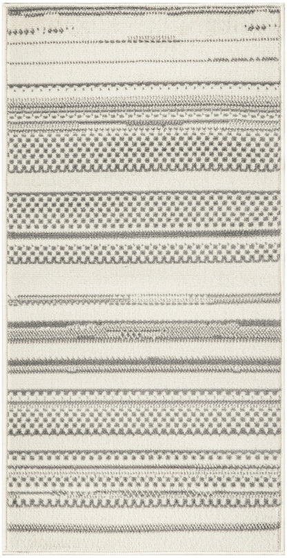 Nourison Home Grafix GRF41 Ivory Grey Contemporary Power-loomed Rug