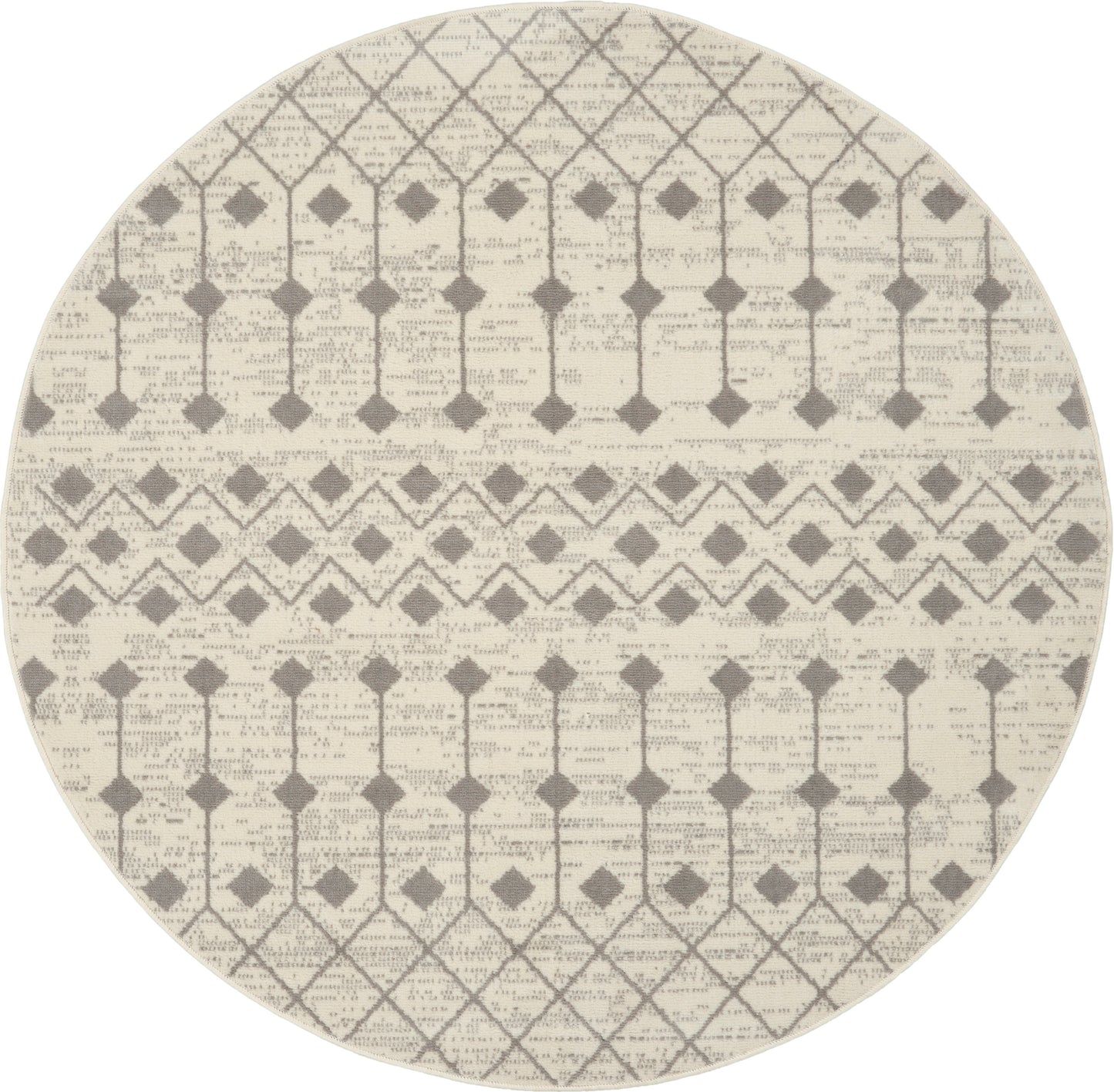 Nourison Home Grafix GRF37 Ivory Grey Transitional Power-loomed Rug