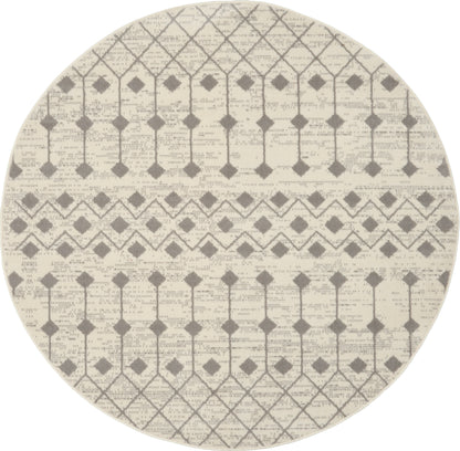 Nourison Home Grafix GRF37 Ivory Grey Transitional Power-loomed Rug
