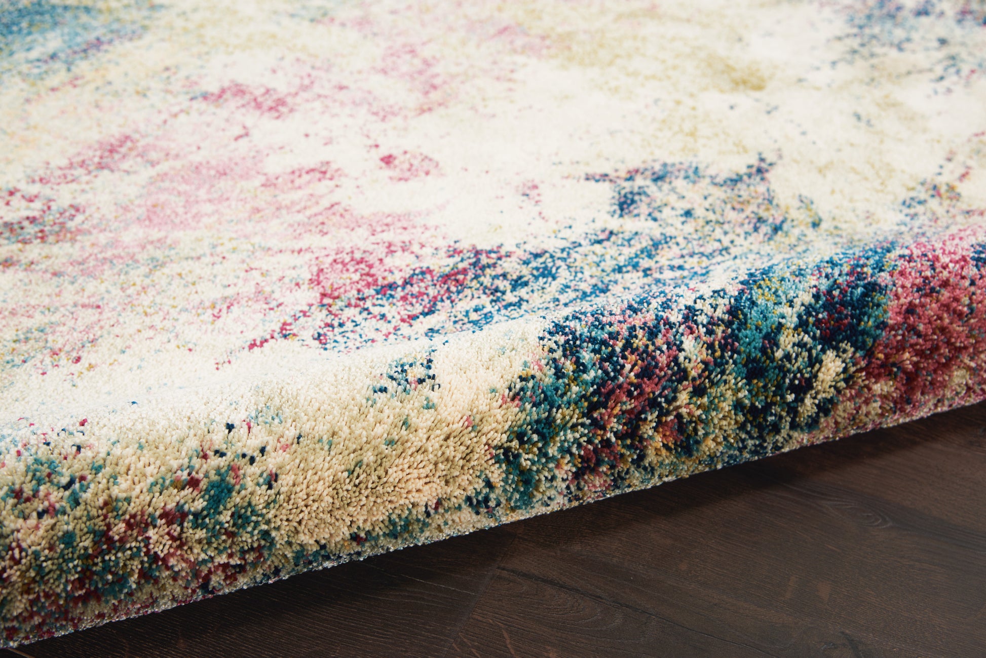 Nourison Home Fusion  Cream Multicolor  Contemporary