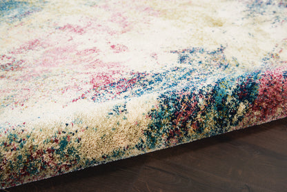 Nourison Home Fusion  Cream Multicolor  Contemporary