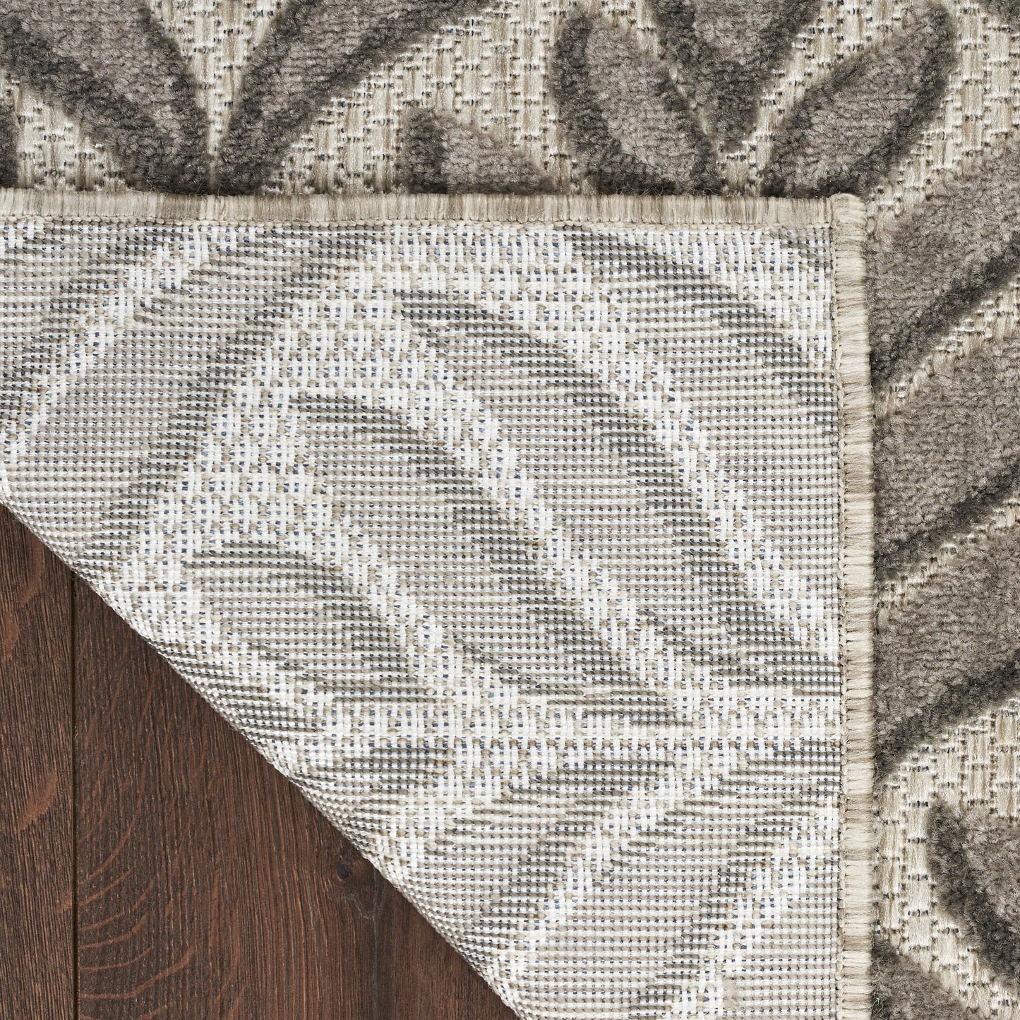 Nourison Home Aloha  Charcoal  Contemporary