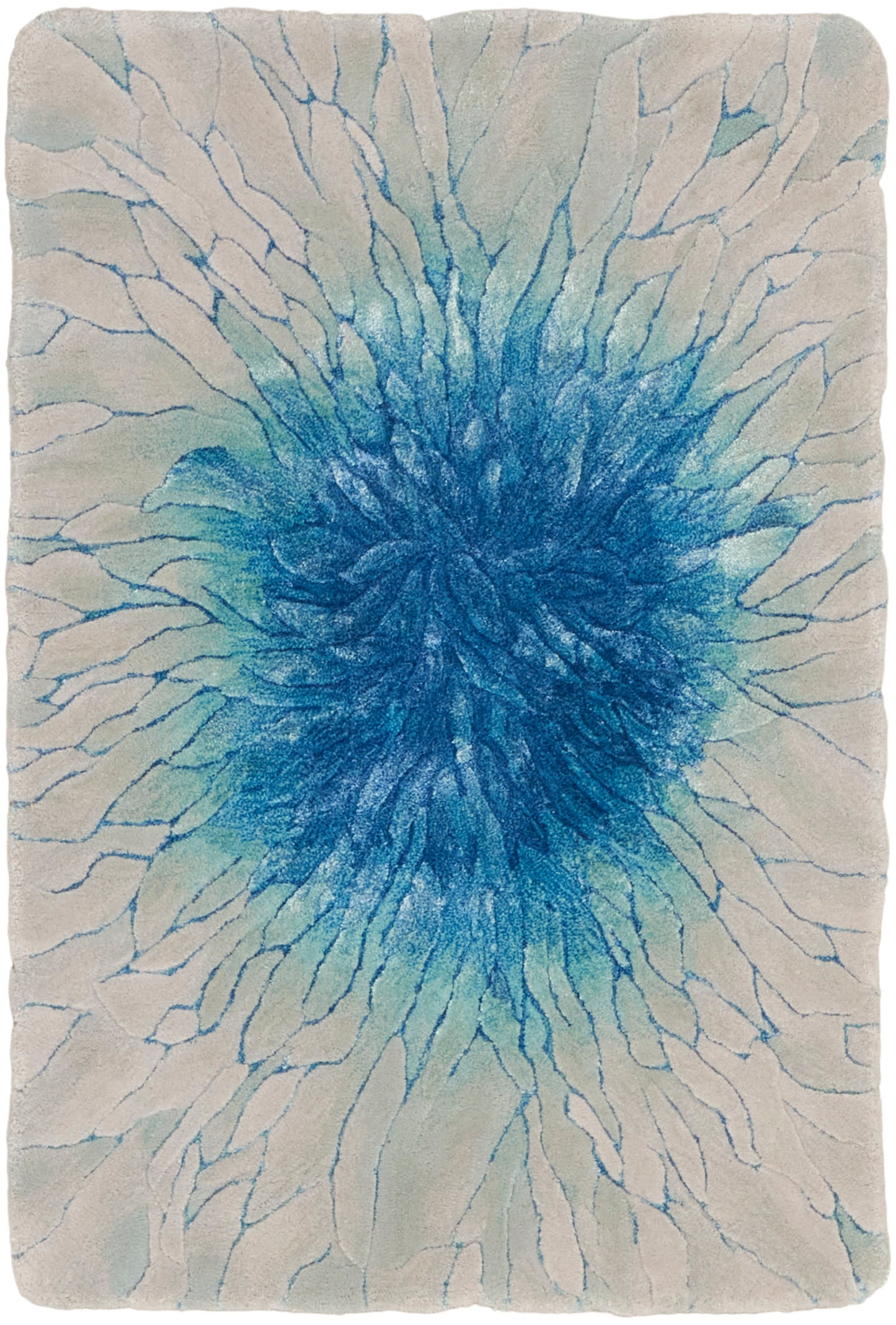 Nourison Home Prismatic PRS39 Blue Contemporary Hand Tufted Rug