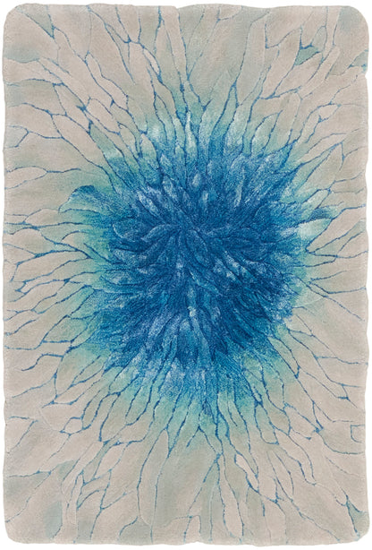 Nourison Home Prismatic PRS39 Blue Contemporary Hand Tufted Rug