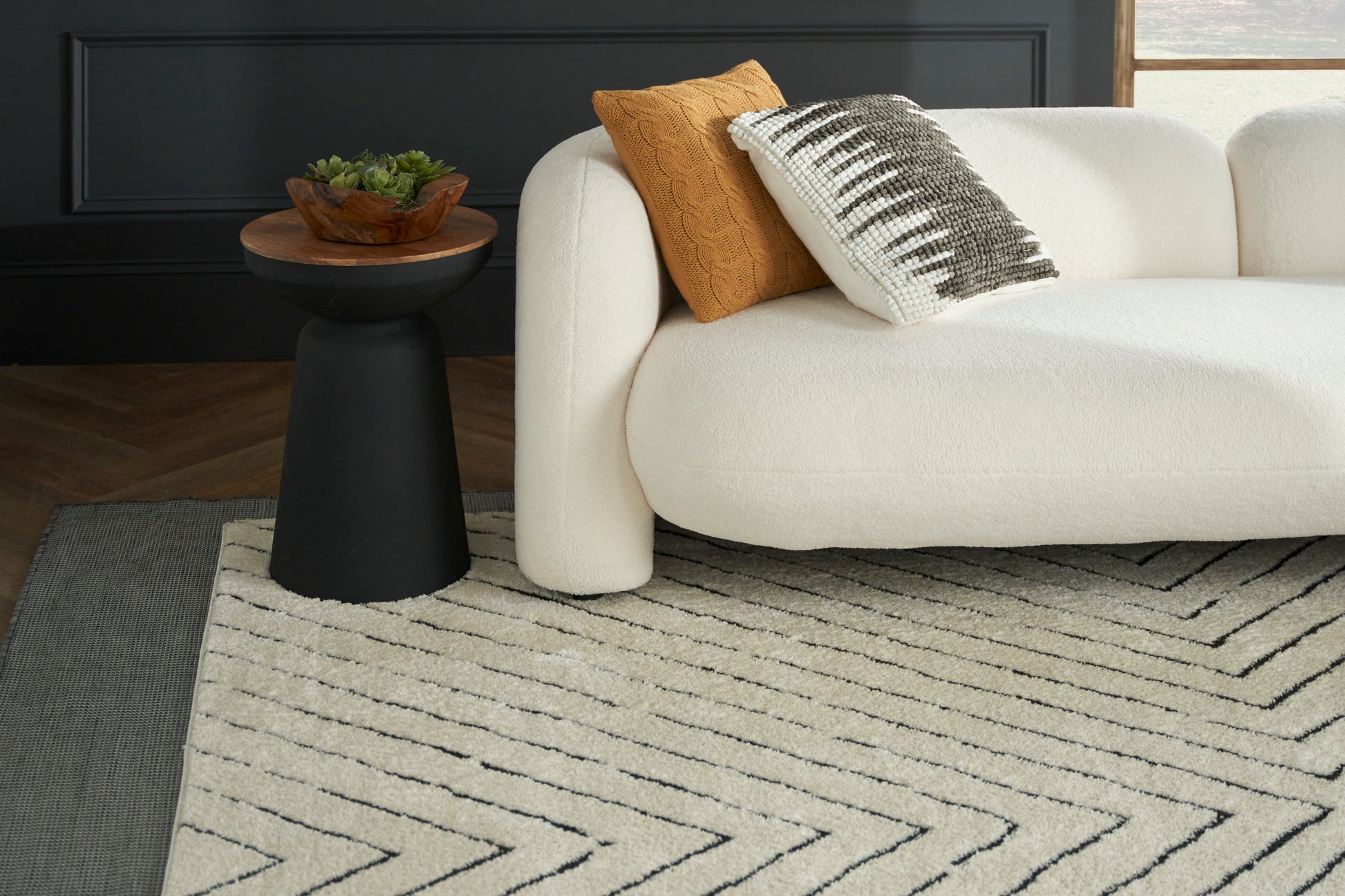 Nourison Home Positano  Charcoal  Contemporary