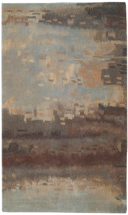 Calvin Klein Home Luster Wash SW12 Slate Contemporary Tufted Rug