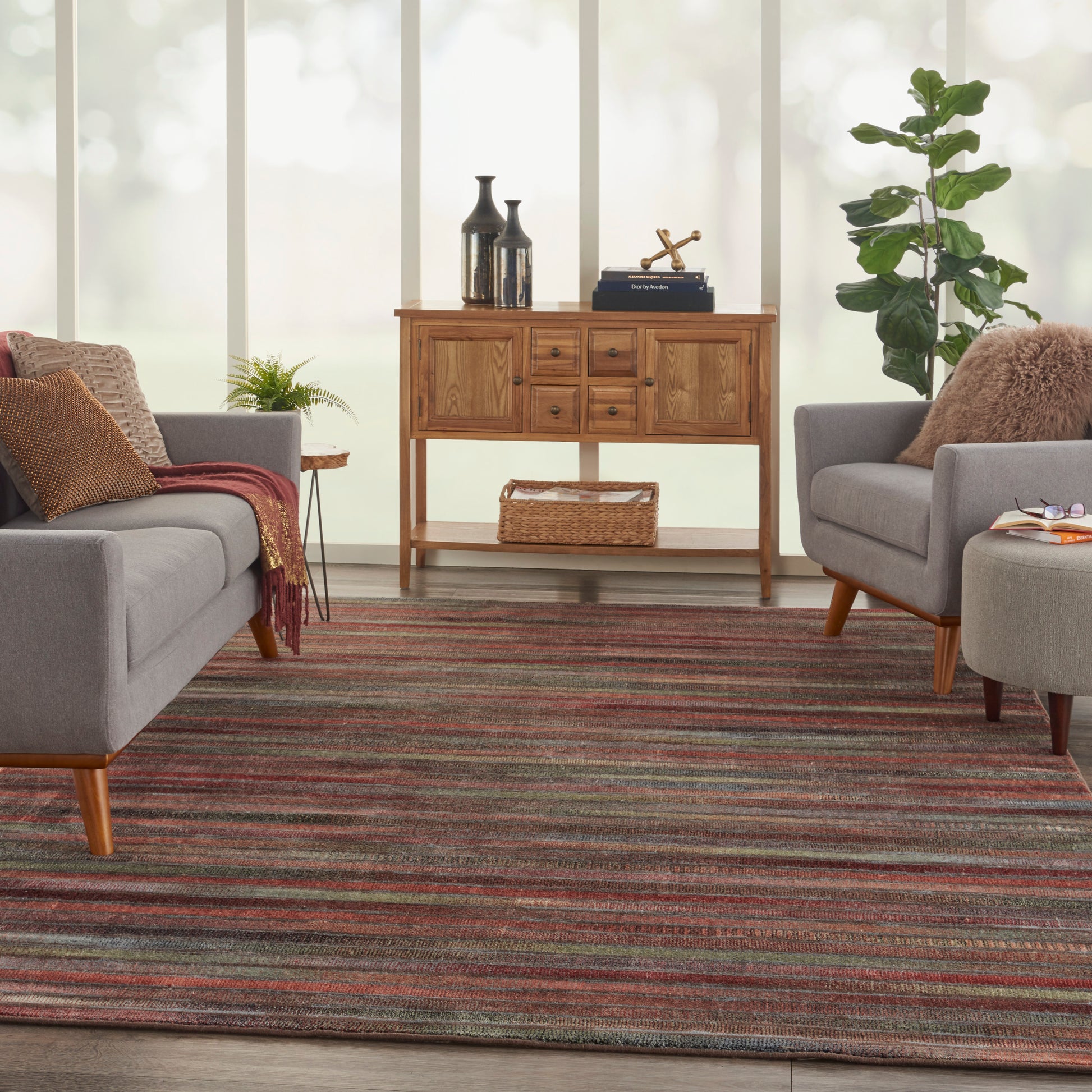 Nourison Home Expressions  Multicolor  Contemporary