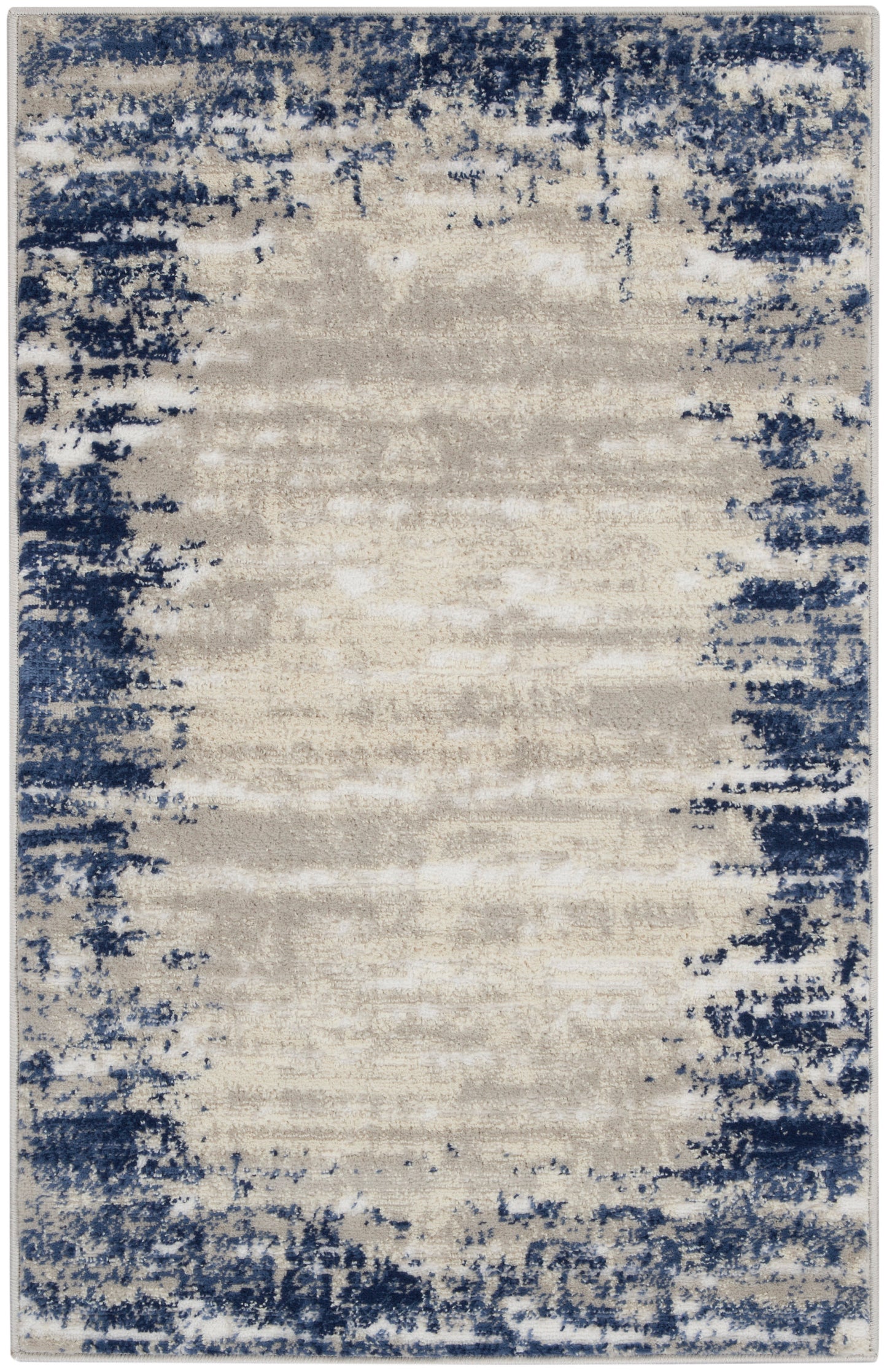 Nourison Home Cyrus  Ivory Navy  Contemporary