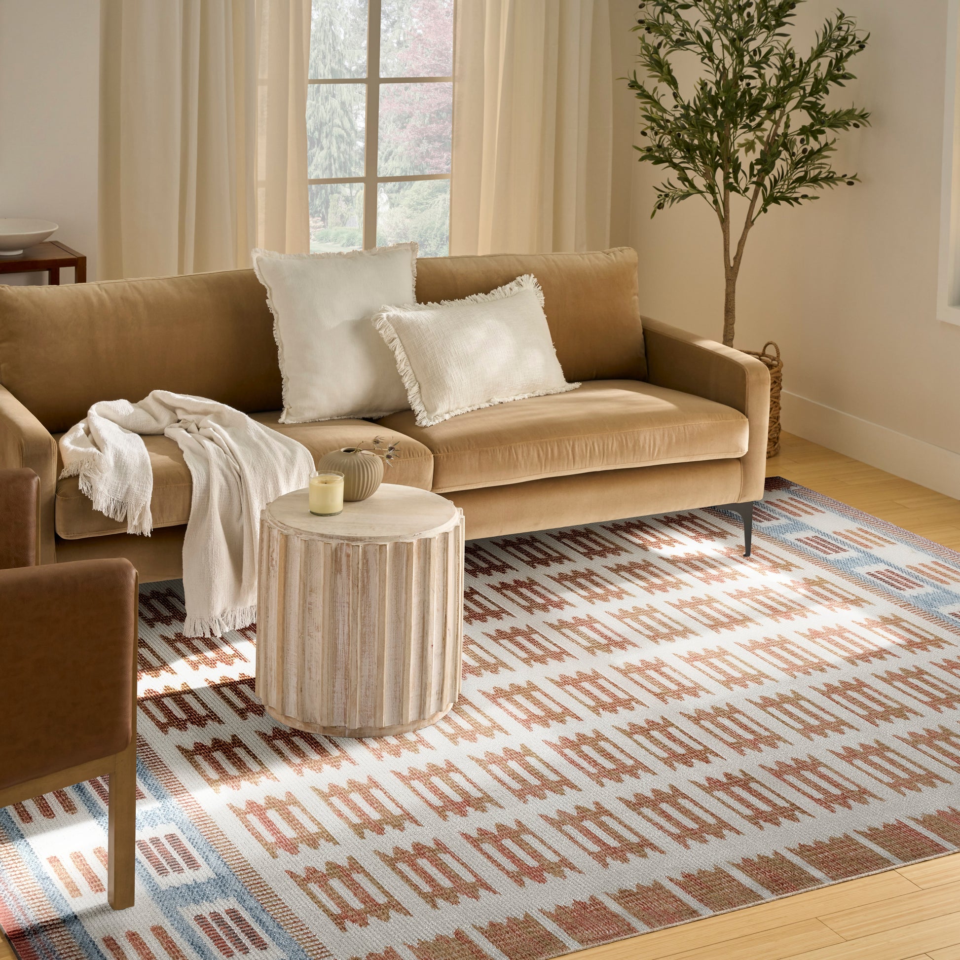 Nourison Home Nordic  Ivory Rust  Contemporary