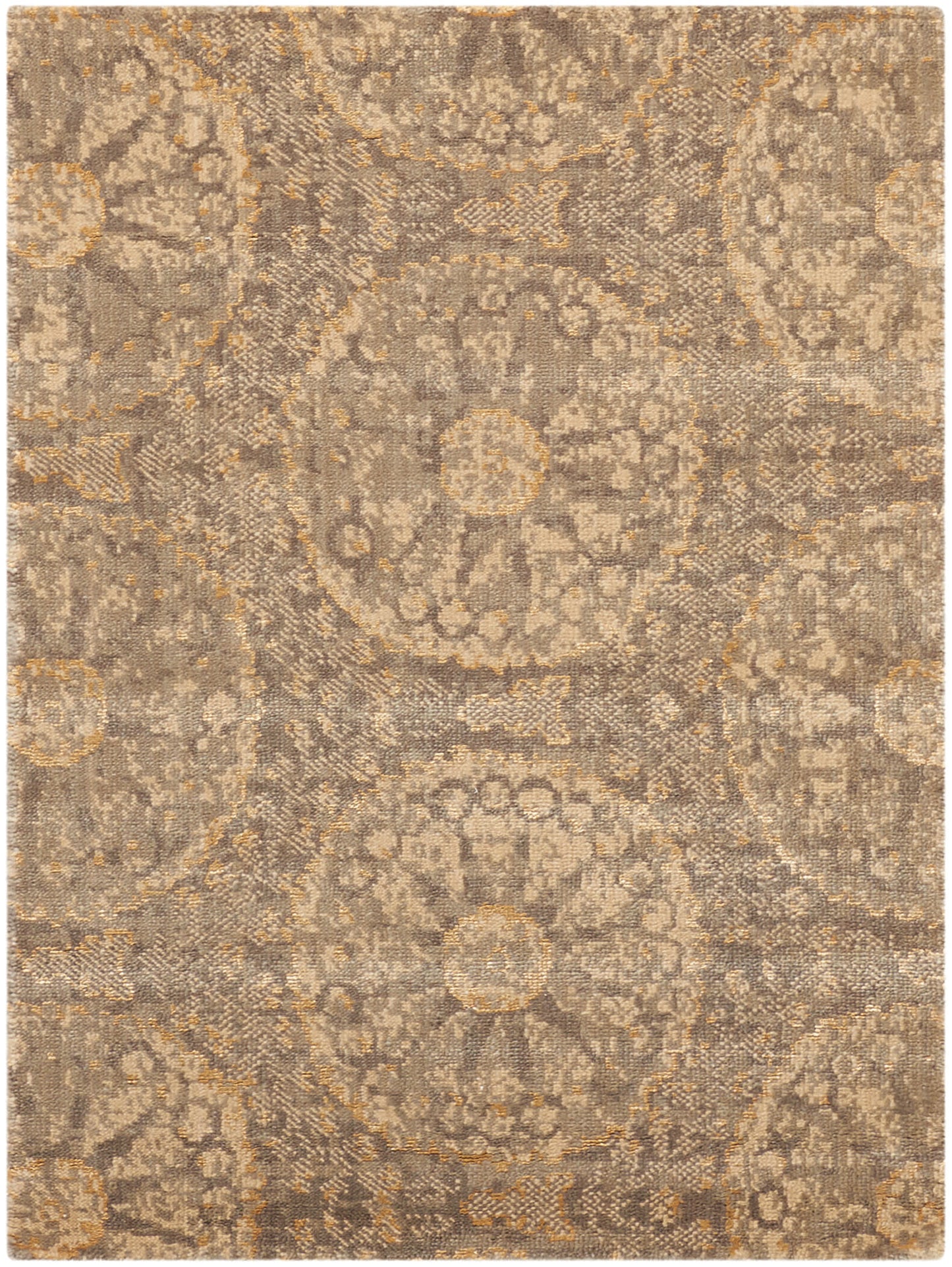 Nourison Home Silken Allure SLK04 Mushroom Traditional Loomed Rug