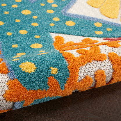 Nourison Home Aloha  Multicolor  Contemporary