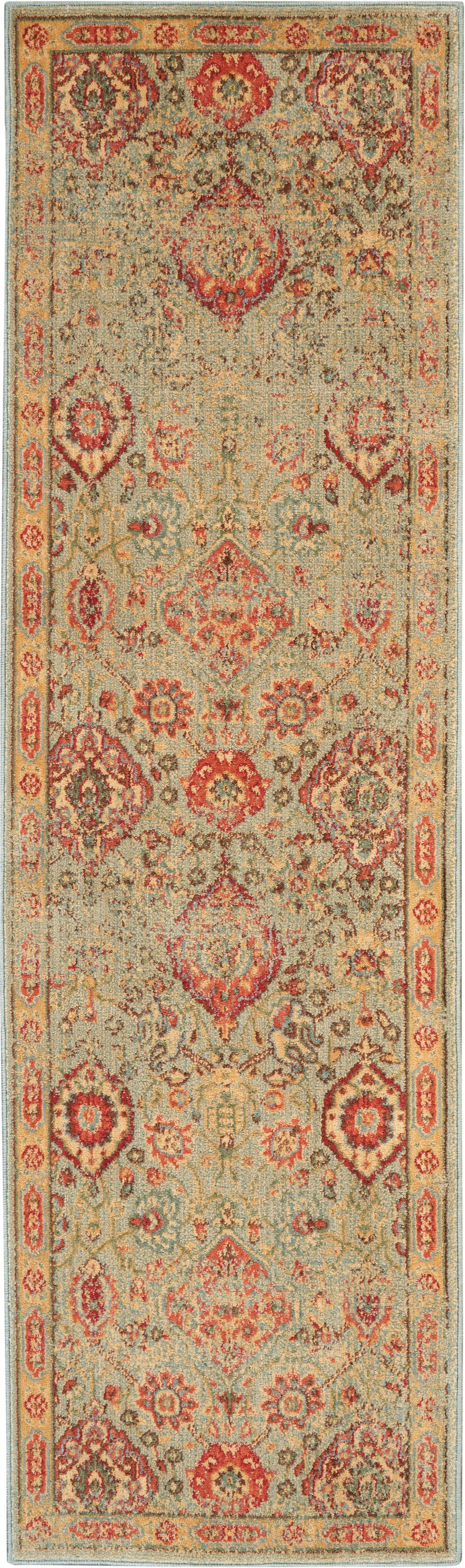 Nourison Home Somerset ST90 Light Green Traditional Power-loomed Rug