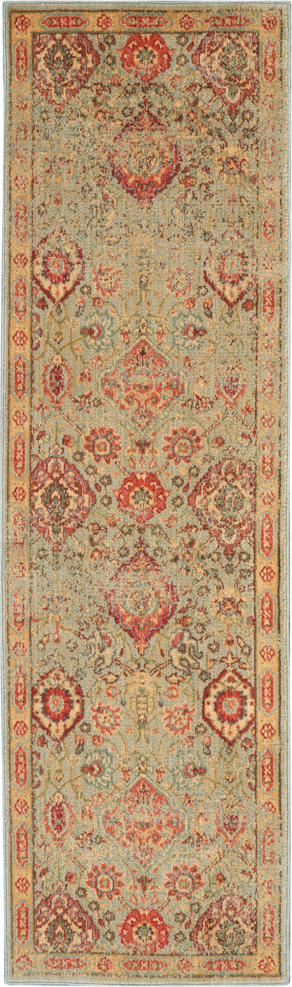 Nourison Home Somerset ST90 Light Green Traditional Power-loomed Rug