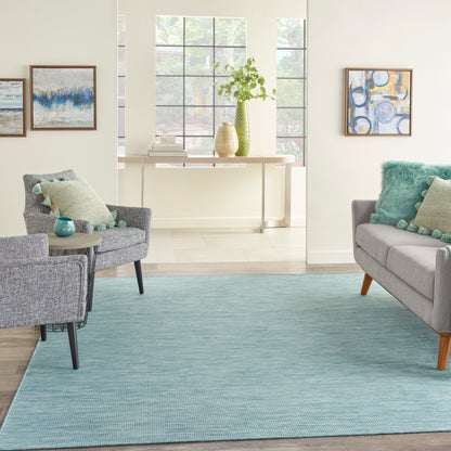 Nourison Home Positano  Aqua  Contemporary