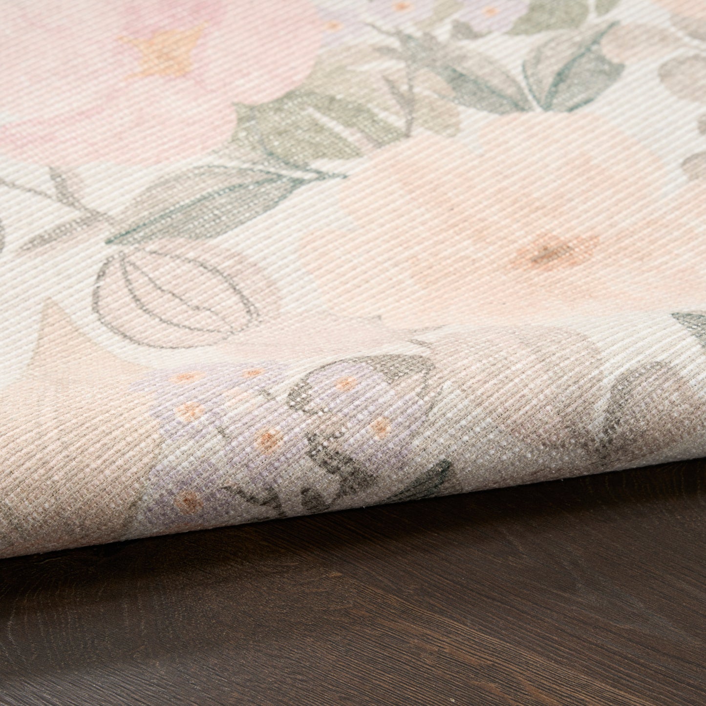 Nourison Home Botanical Washables  Beige Multicolor  Contemporary