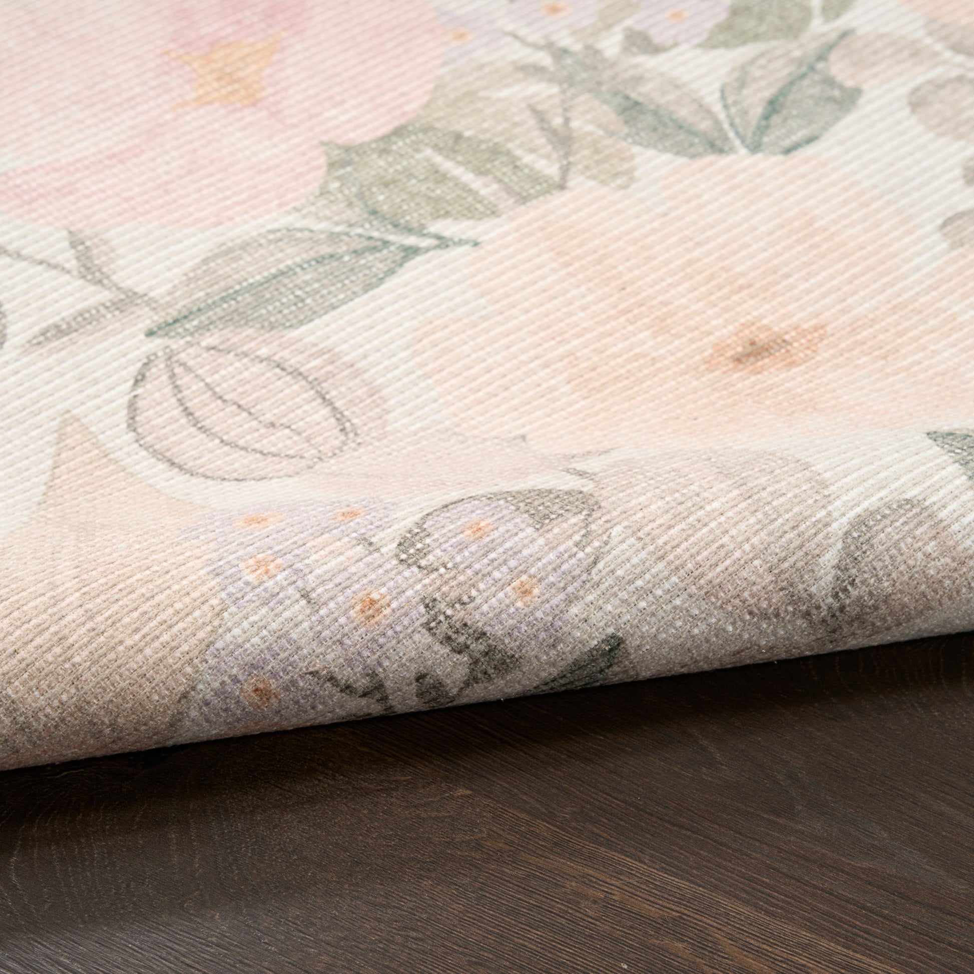 Nourison Home Botanical Washables  Beige Multicolor  Contemporary