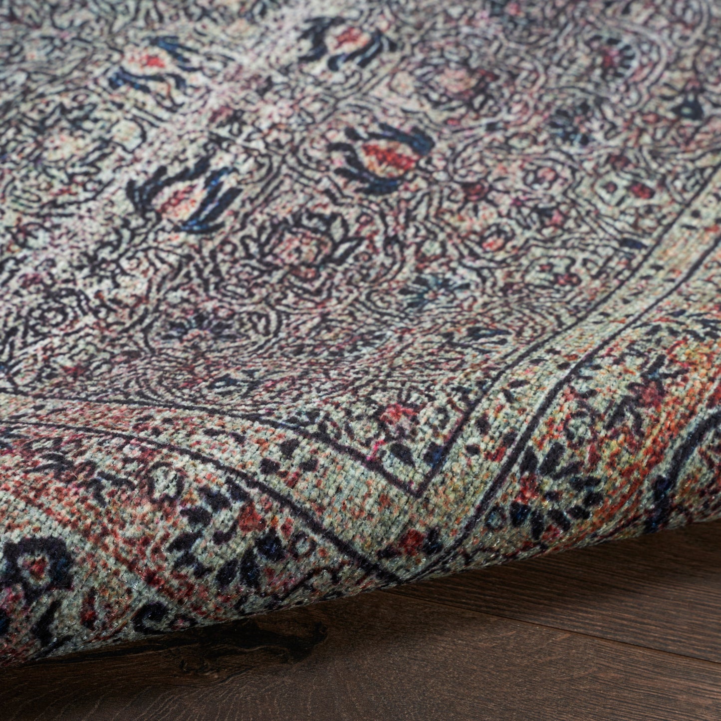 Nourison Home Grand Washables  Emerald  Traditional