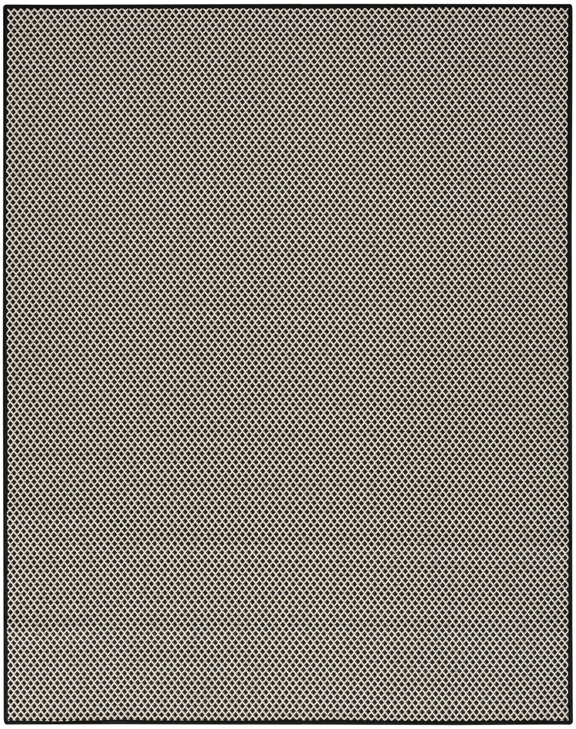 Nourison Home Courtyard  Black White  Contemporary