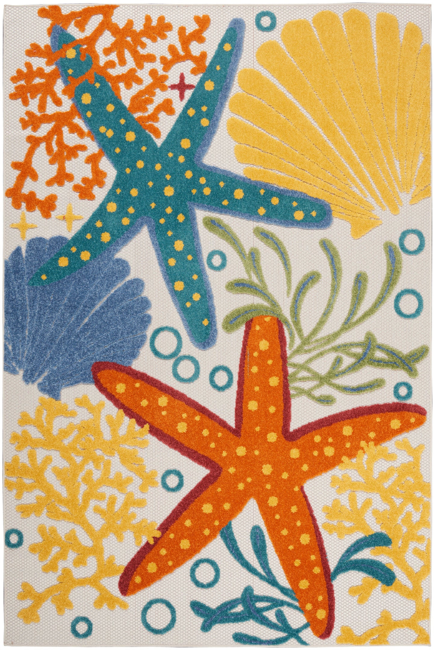 Nourison Home Aloha ALH24 Multicolor Contemporary Power-loomed Rugs