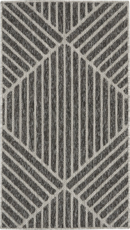 Nourison Home Cozumel CZM05 Dark Grey Contemporary Power-loomed Rug