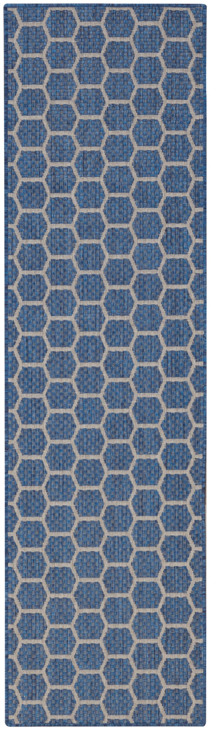 Nourison Home Twist Reversible TWS01 Blue Contemporary Loom-woven Rug