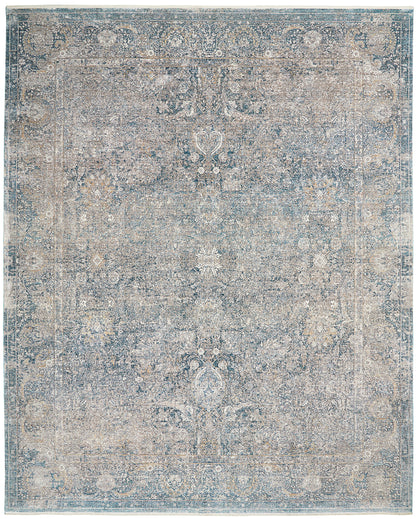 Nourison Home Starry Nights STN01 Cream Blue Traditional Loom-woven Rug