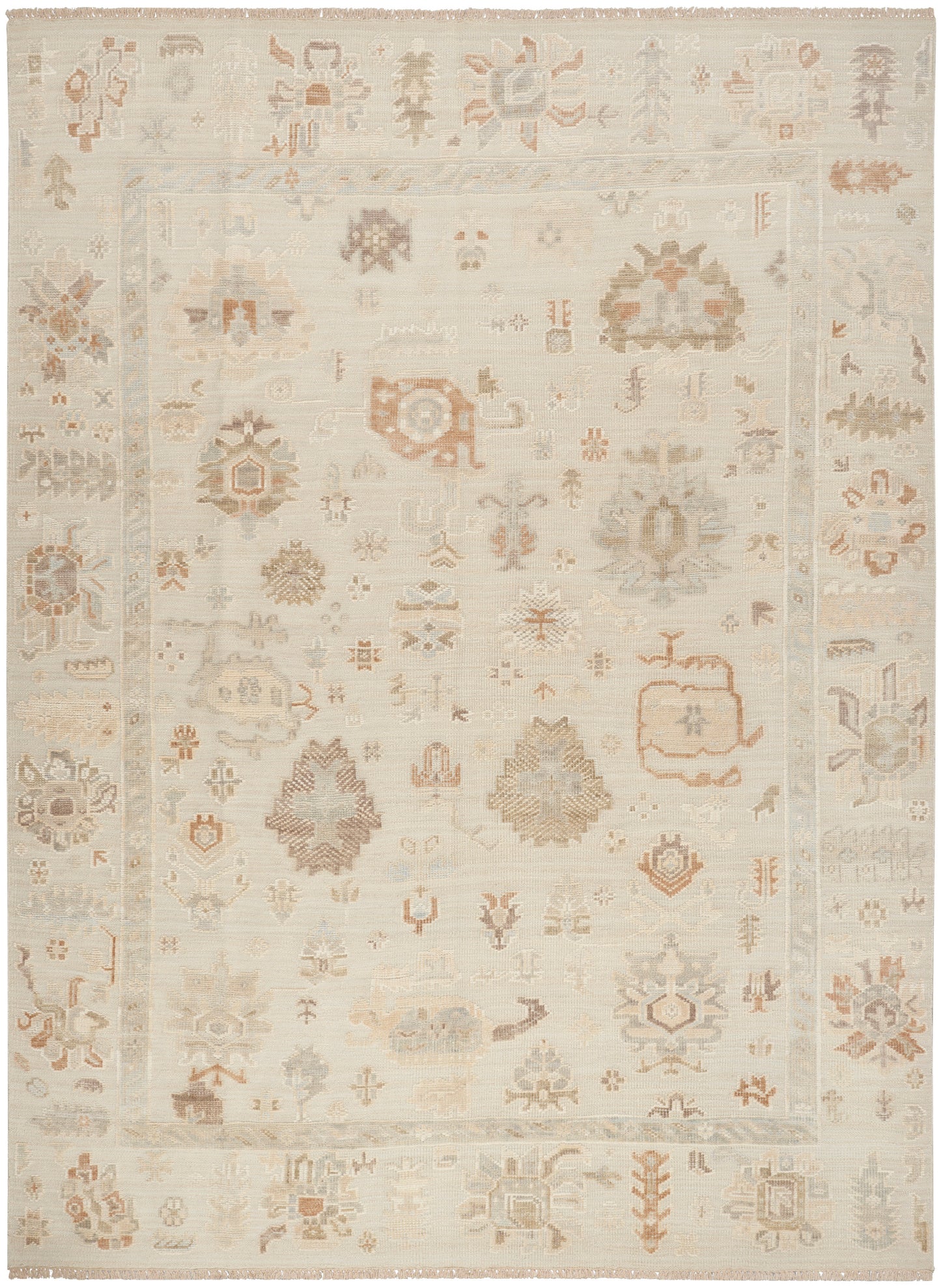 Nourison Home Whispers WHP02 Cream Traditional Hand Knotted Rug