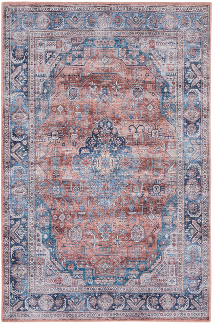Nourison Home Grand Washables GRW01 Blue Multicolor Traditional Power-loomed Rug
