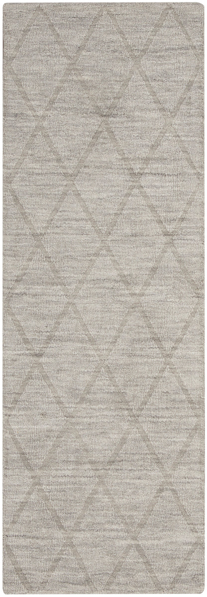 Nourison Home Wool Haven WOH01 Grey Contemporary Hand Woven Rug