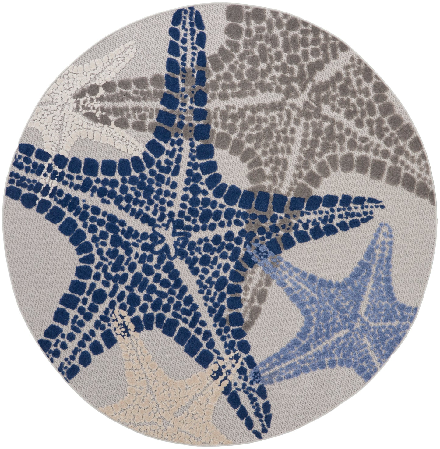 Nourison Home Aloha ALH28 Grey Multi Contemporary Power-loomed Rugs