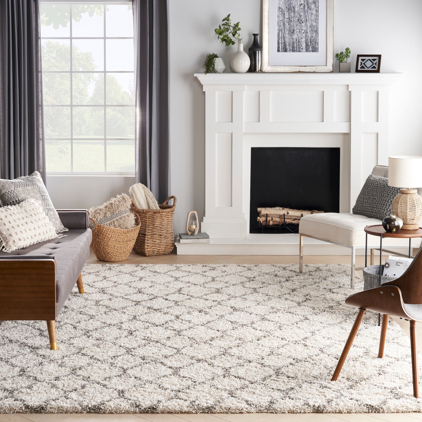 Nourison Home Amore  Cream  Contemporary