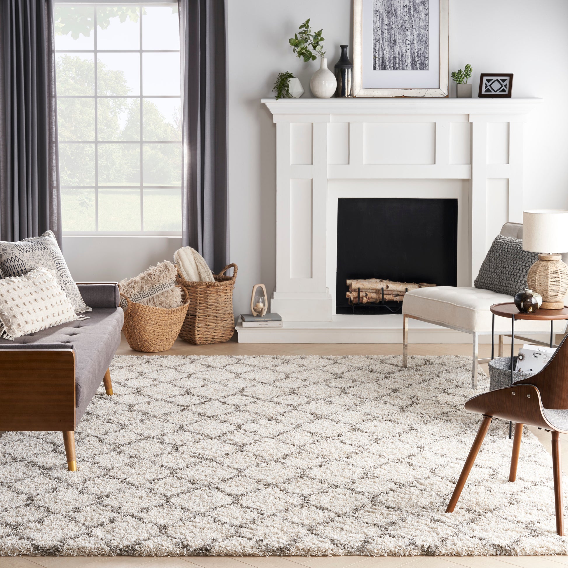 Nourison Home Amore  Cream  Contemporary