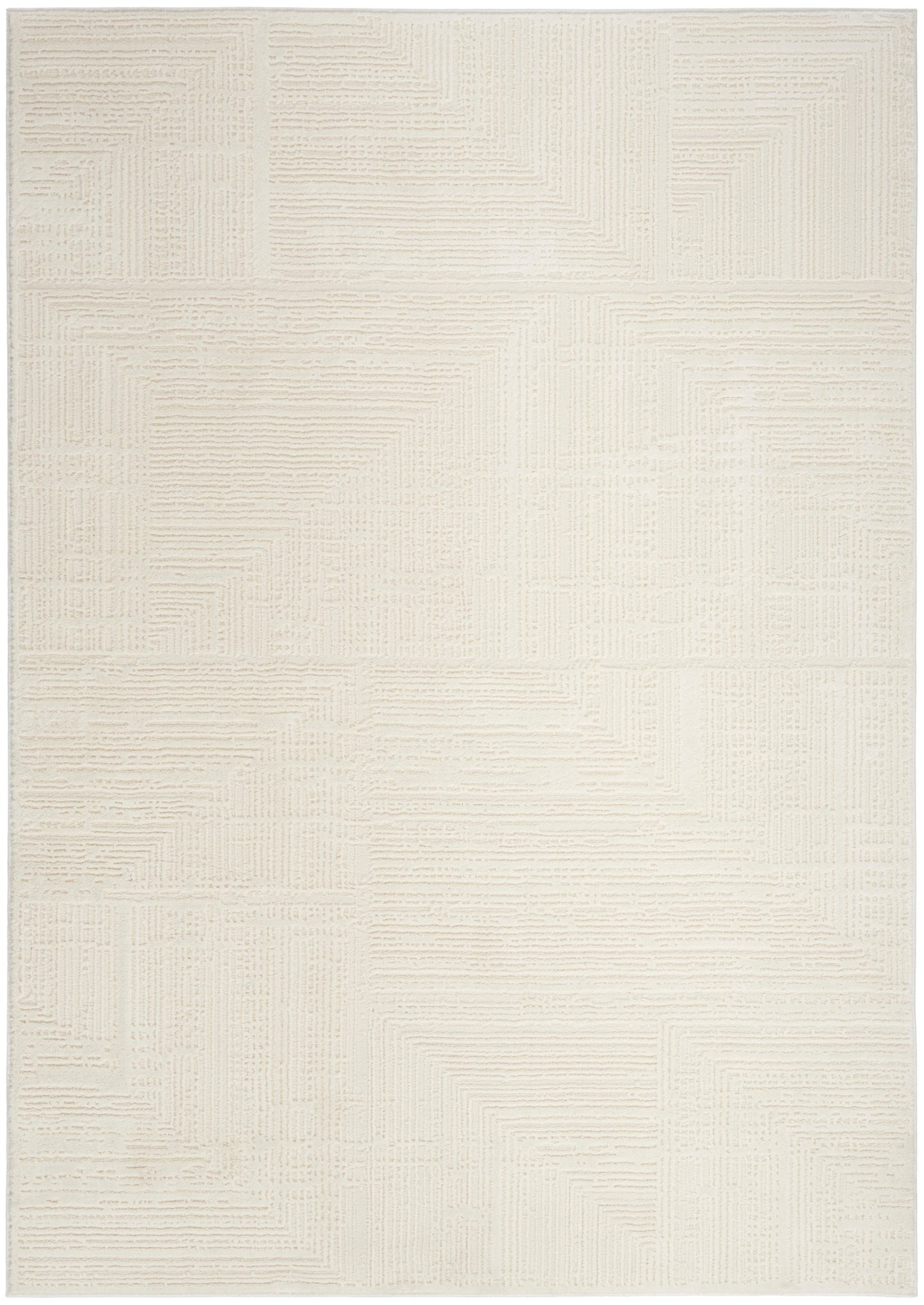 Nourison Home Sustainable Trends SUT07 Ivory Contemporary Power-loomed Rug