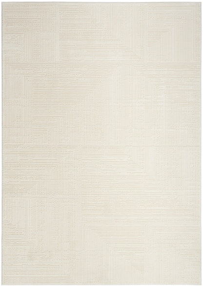 Nourison Home Sustainable Trends SUT07 Ivory Contemporary Power-loomed Rug