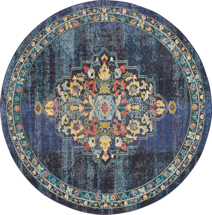 Nourison Home Passionate PST01 Navy Traditional Power-loomed Rug