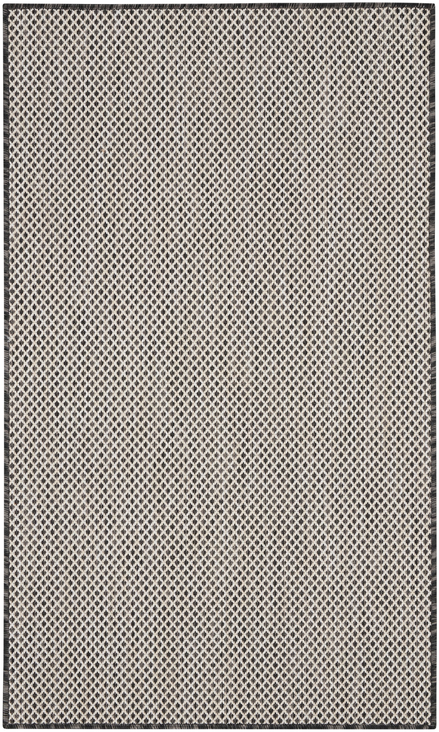 Nourison Home Courtyard COU01 Ivory Charcoal Contemporary Power-loomed Rug