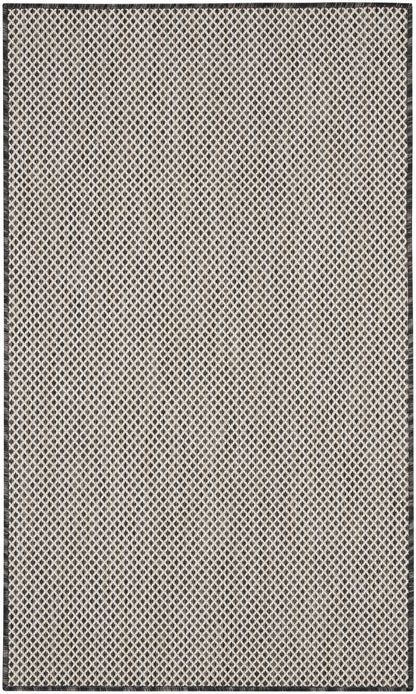 Nourison Home Courtyard COU01 Ivory Charcoal Contemporary Power-loomed Rug