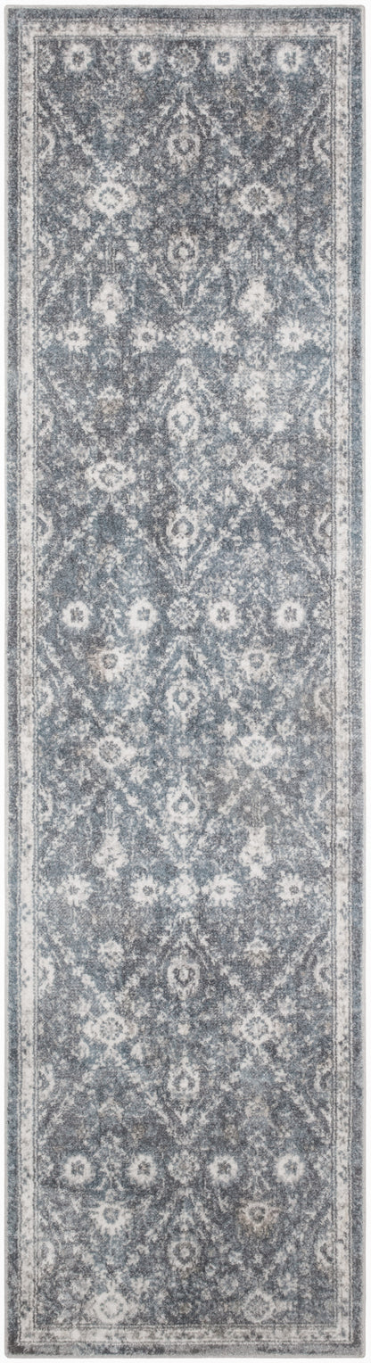 Nourison Home Astra Machine Washable ASW16 Dark Blue Traditional Power-loomed Rug