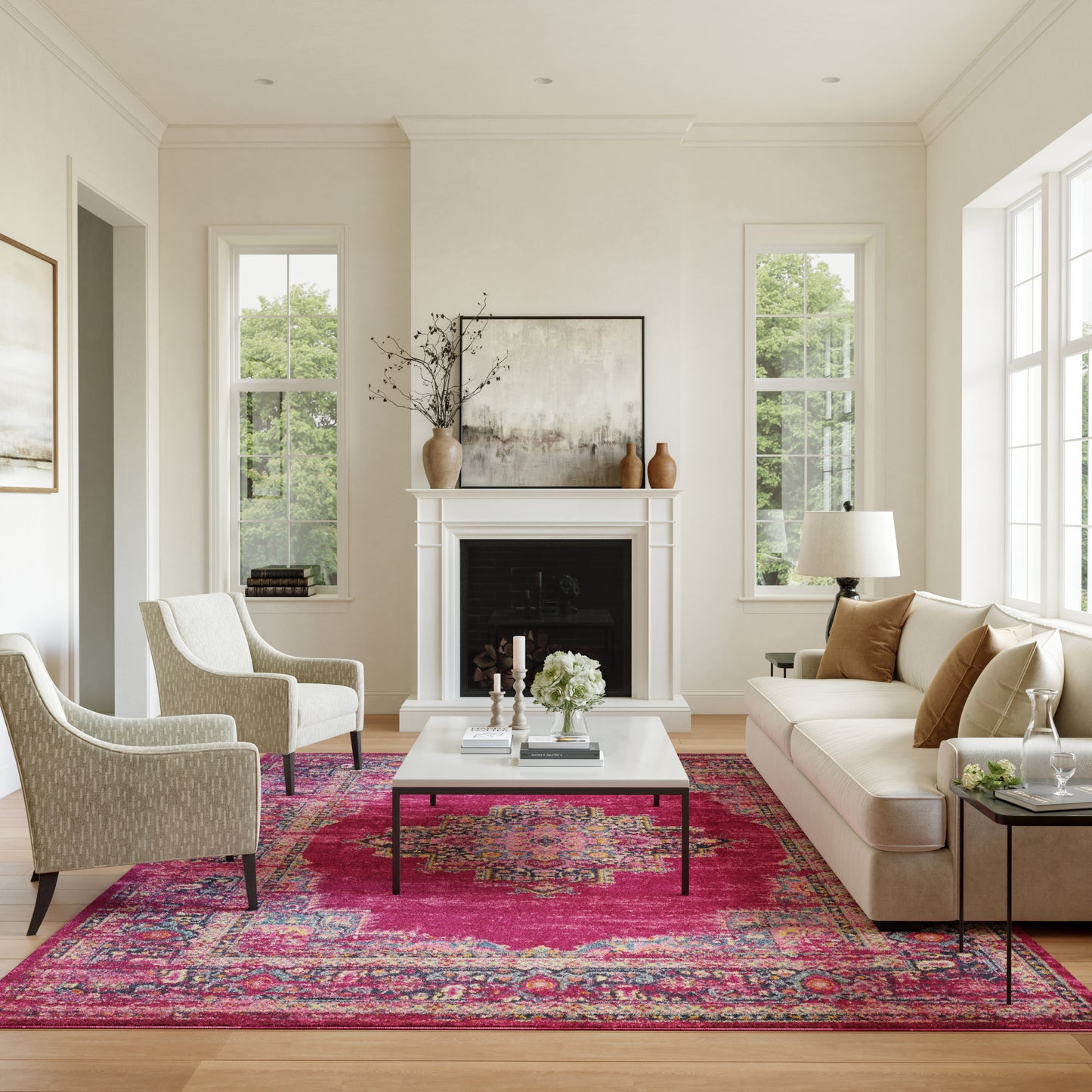 Nourison Home Passion  Fuchsia  Transitional