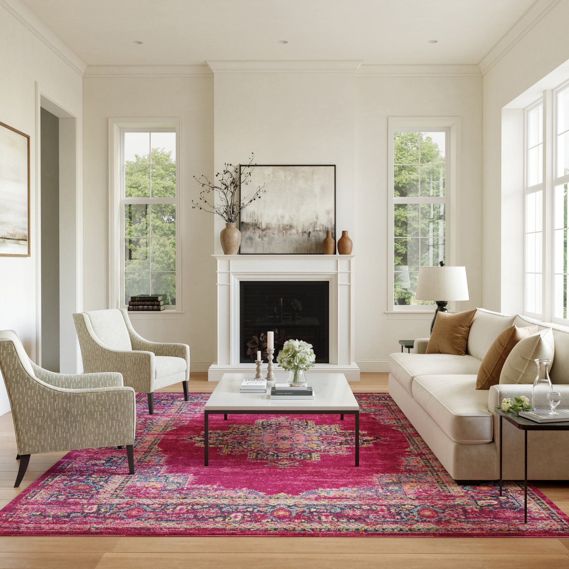 Nourison Home Passion  Fuchsia  Transitional