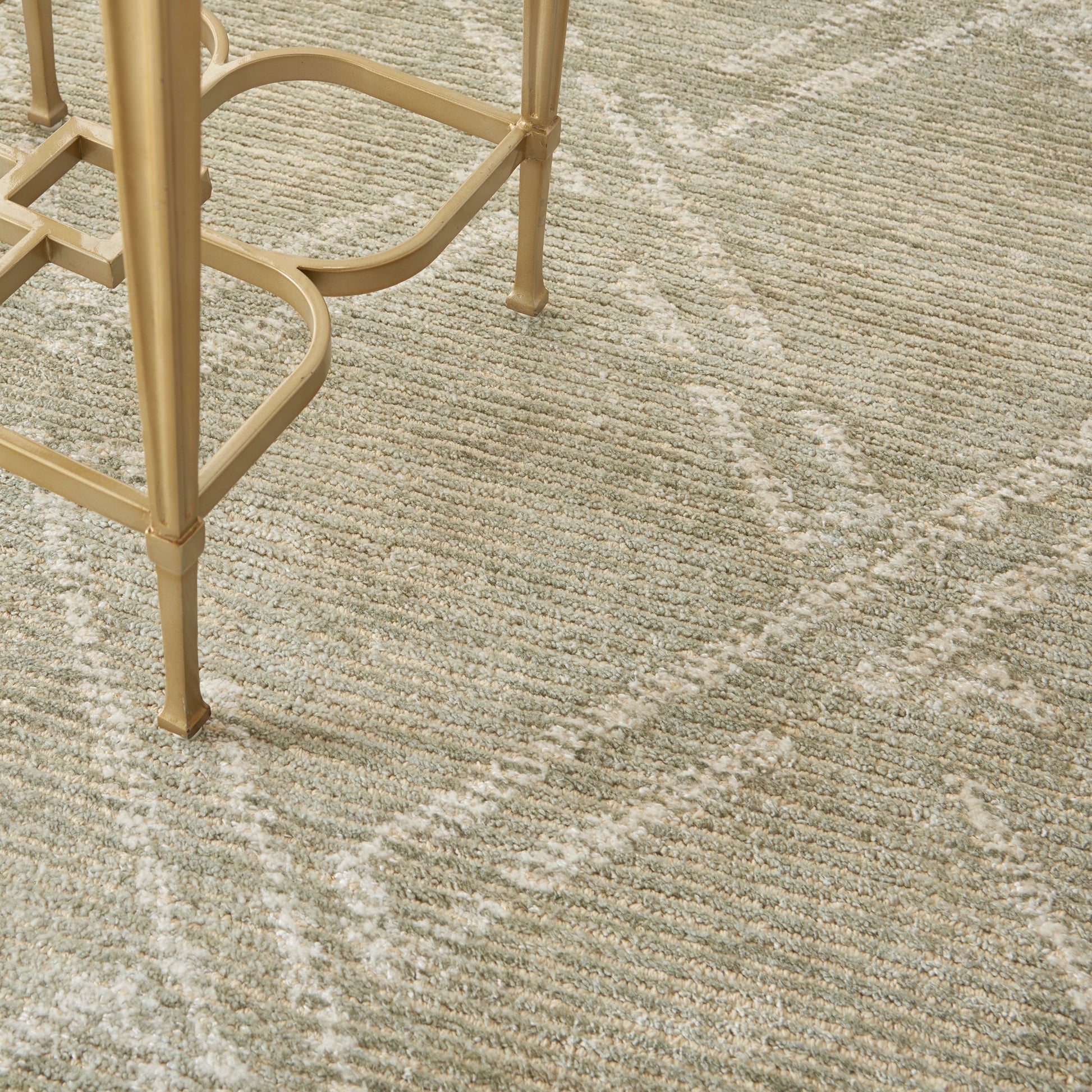 Nourison Home Venosa  Green Ivory  Contemporary
