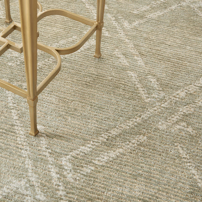 Nourison Home Venosa  Green Ivory  Contemporary