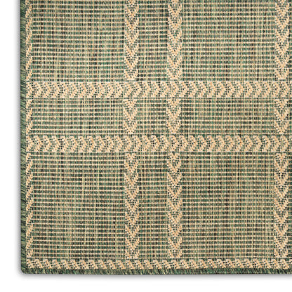 Nourison Home Horizon Indoor/Outdoor  Green  Contemporary