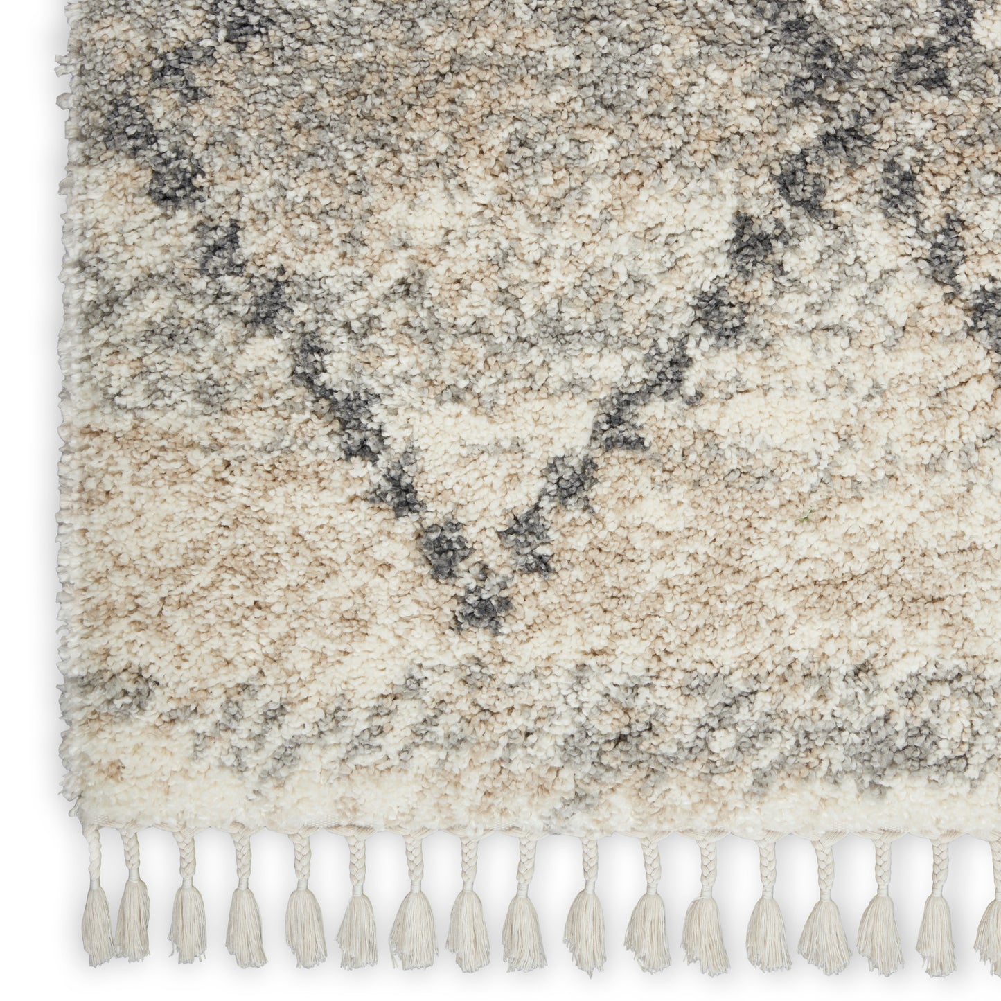 Nourison Home Oslo Shag  Ivory Grey  Contemporary