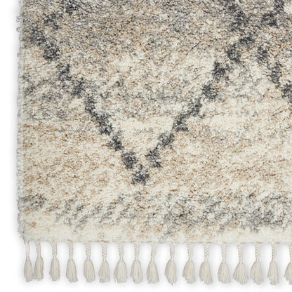 Nourison Home Oslo Shag  Ivory Grey  Contemporary