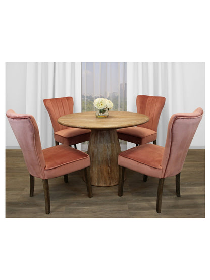 Eclectic Home Dining Table Jade 42 Wood Round - Furnitures - Eclectic Home - Atlanta Designer Rugs